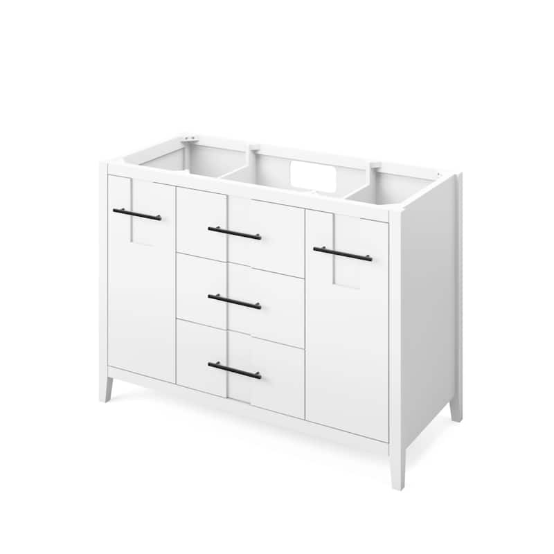 Jeffrey Alexander VN2KAT-48-NT Katara 48" Single Free Standing Vanity - White
