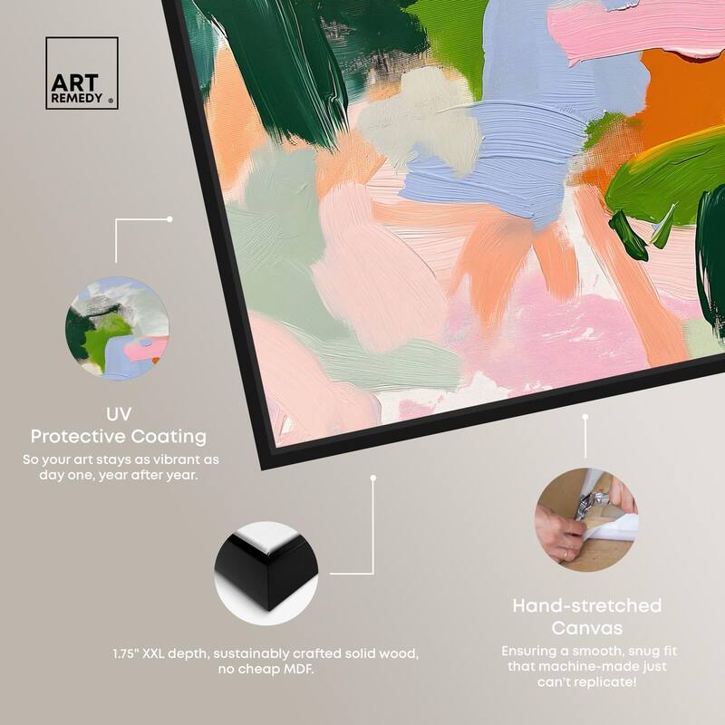 Color Palette Poetry Canvas by Art Remedy