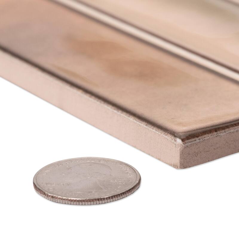 Merola Tile Borealis Garnet 5-7/8" x 11-3/4" Ceramic Wall Tile