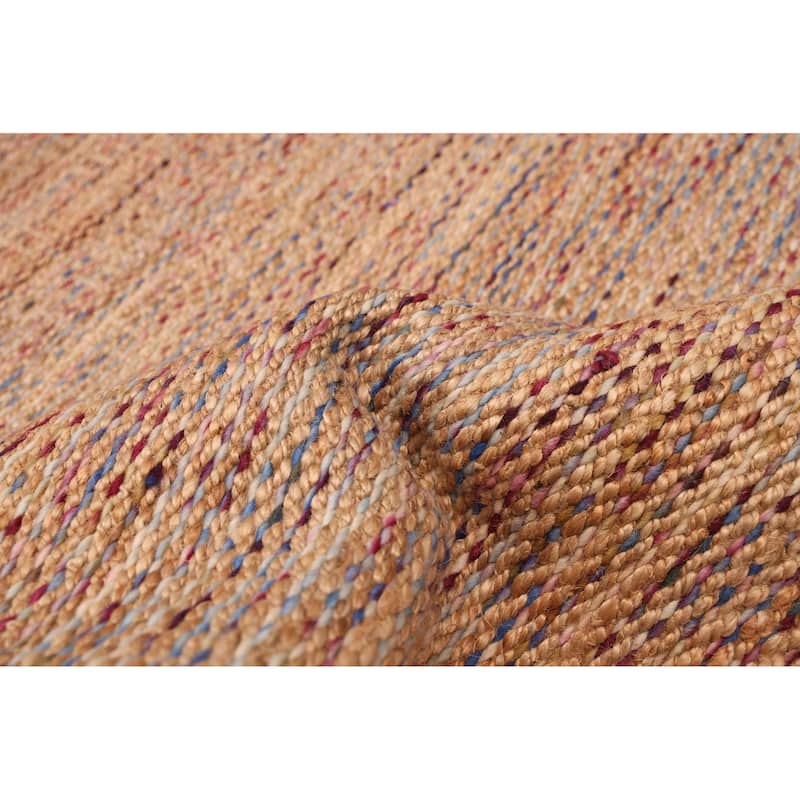 ECARPETGALLERY Flat-Weave Palas Denizli Tan Jute Kilim - 5'4 x 7'7