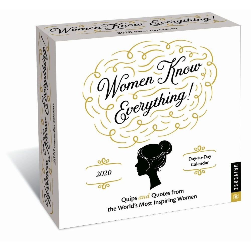 Shop Calendars Women Know Everything Day To Day Desk Calendar With