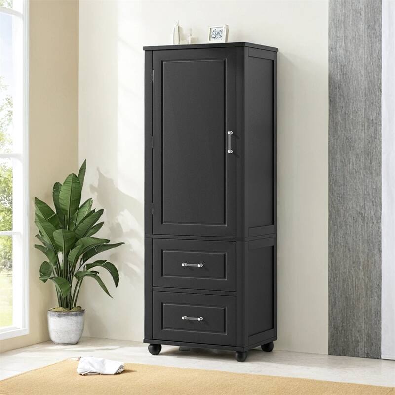 Tall Bathroom Storage Cabinet,Freestanding Storage Cabinet w/Drawers