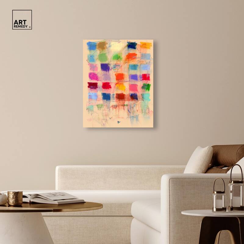 Color Blocks Canvas by Art Remedy, Gallery Wrapped