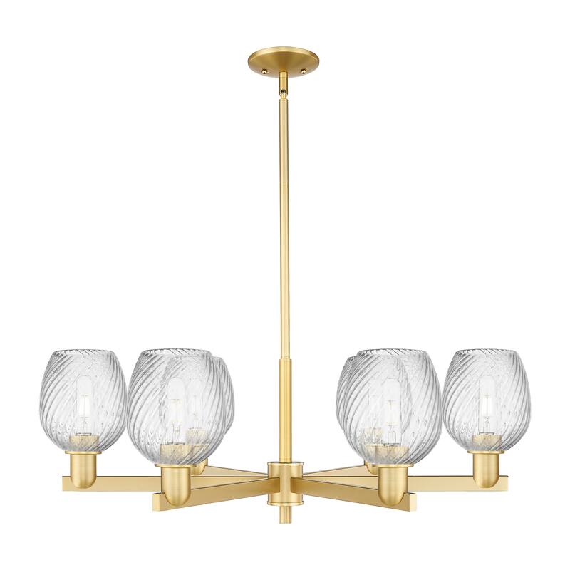 Innovations Lighting Endless Possibilities Arcadia - Salina - 6 Light 36" Stem Hung Chandelier - Satin Gold