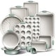 preview thumbnail 14 of 17, Country Kitchen Nonstick Stackable Bakeware Set - Durable, Easy Release Baking Set- 22 Pc. Includes Silicone Muffin Cups Sage