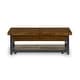 preview thumbnail 6 of 5, Carpenter Brown Rectangular Lift-Top Coffee Table with Casters by Flexsteel - 50" x 18" x 26"