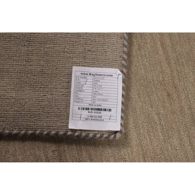 Little Animals Gabbeh Indian Area Rug Handmade Wool Carpet - 6'7"x 9'8"