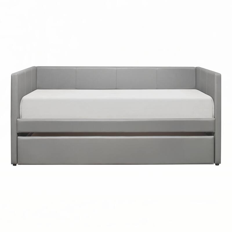 Upholstered Contemporary Daybed with Trundle