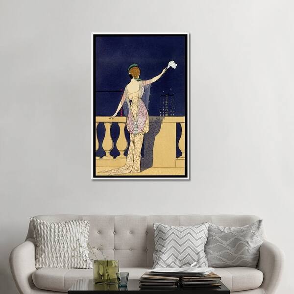 iCanvas "Farewell at Night, design for an evening dress by Paquin (colour litho)" by George Barbier Framed Canvas Print - Bed Bath & Beyond - 36710235 iCanvas "Farewell at Night, design for an evening dress by Paquin (colour litho)" by George Barbier Framed Canvas Print - Bed Bath & Beyond - 36710235