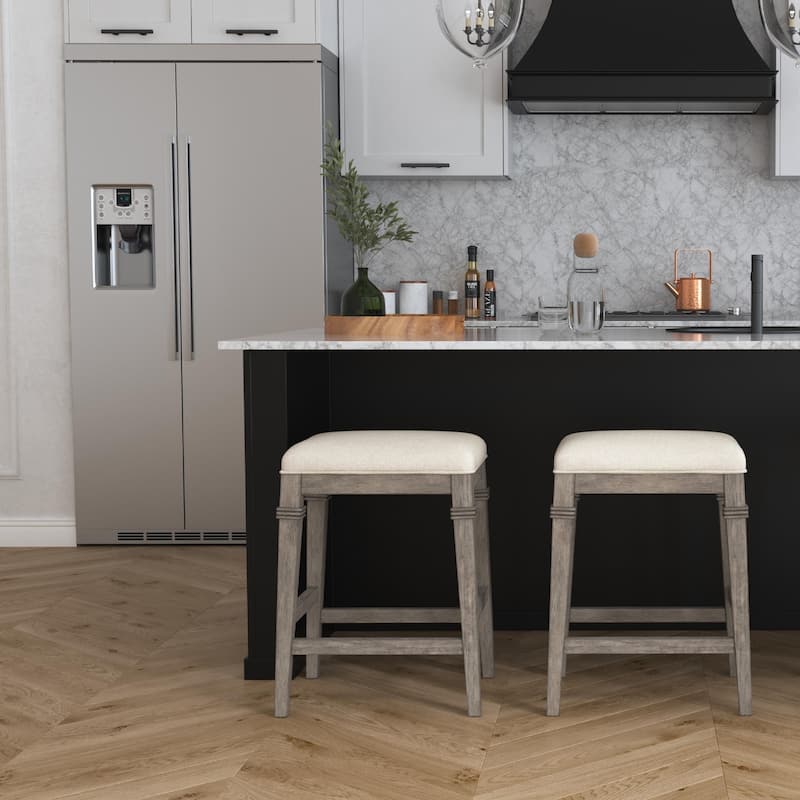 Hillsdale Furniture Arabella Wood Backless Counter Height Stool - 25.25H x 18.5W x 15.75D