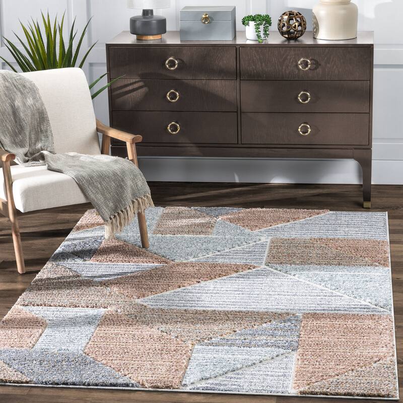 Well Woven Delia Perseus Modern Geometric Area Rug