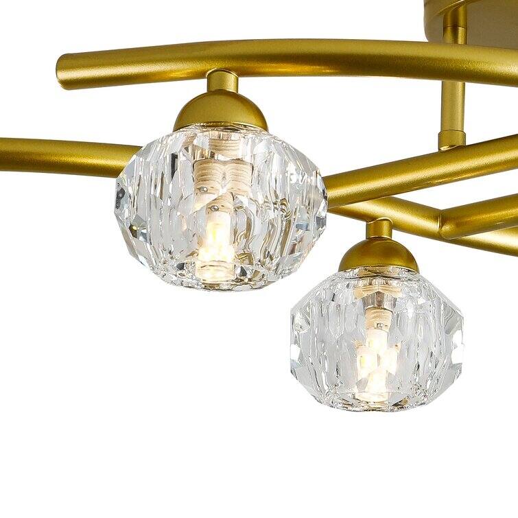 Maxax 6 - Light 29.1'' Sputnik Geometric Semi Flush Mount