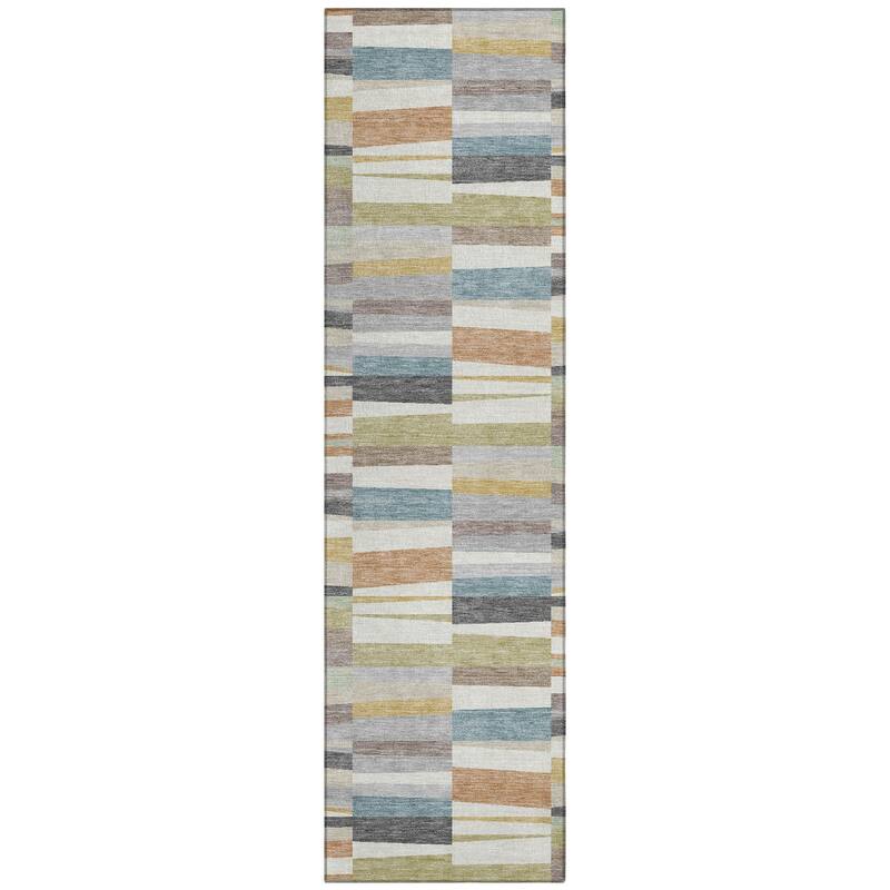 Machine Washable Indoor/ Outdoor Modern Antonito Chantille Rug