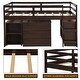 preview thumbnail 18 of 20, Merax Twin Low Loft Bed with Desk and Cabinet