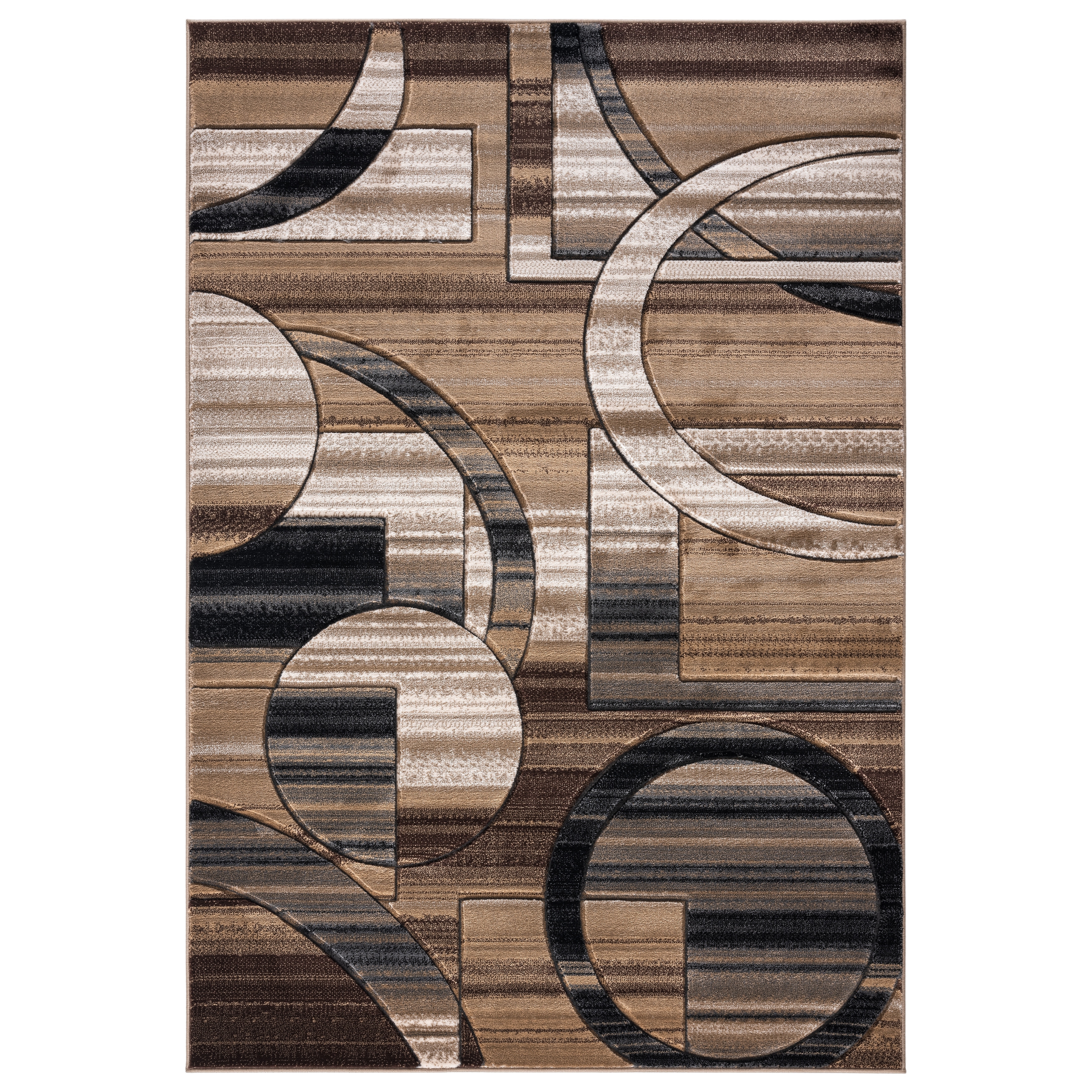 MDA Rugs Orelsi Brown/Beige Polyester Area Rug