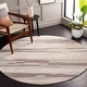 preview thumbnail 1 of 11, Martha Stewart by SAFAVIEH Radostina Rustic Stripe Wool Rug 6' Round - Natural/Brown - Round