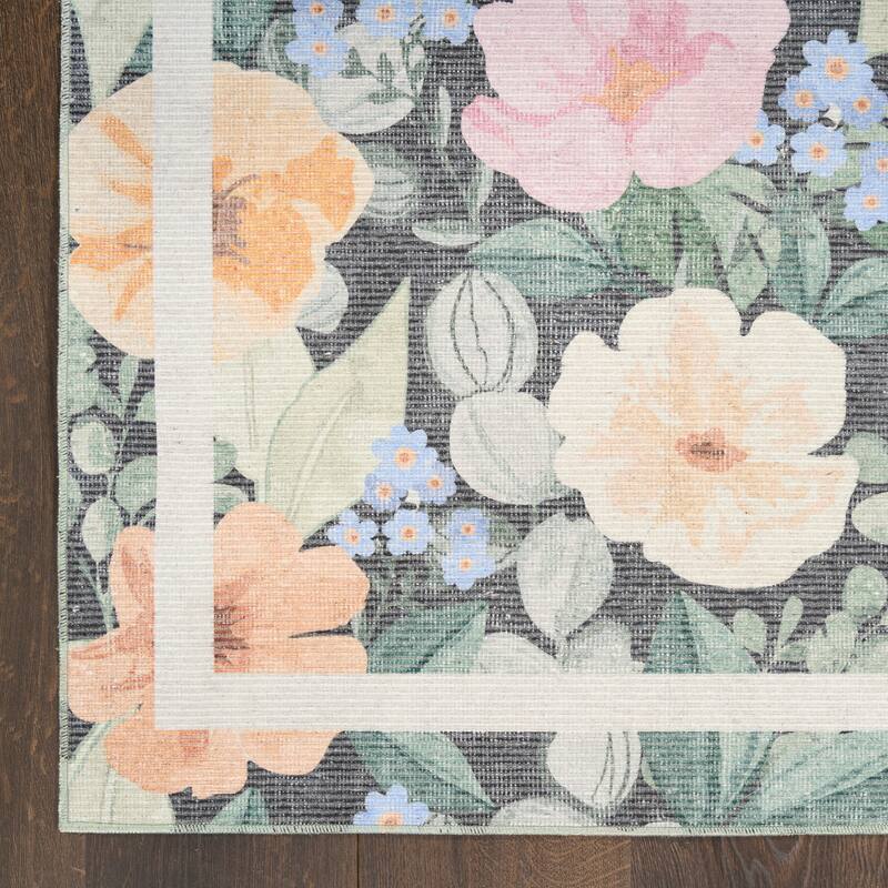 Nourison Botanical Washables Indoor only Floral Area Rug