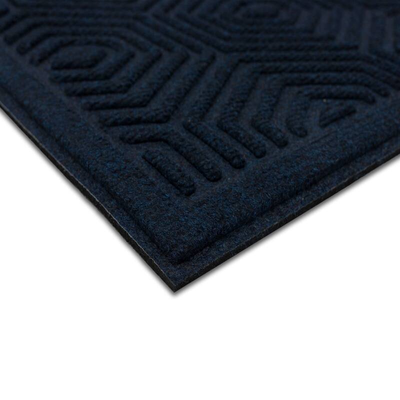 Mohawk Home Hexagon Impressions Blue 2' X 3' Door Mat - 2' x 3'