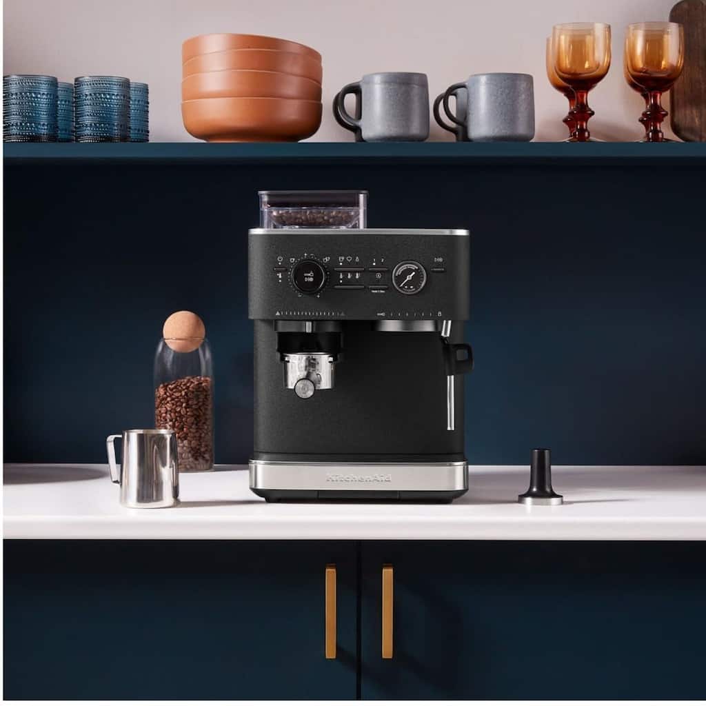 KitchenAid Fully Automatic Espresso Machine in Cast Iron Black