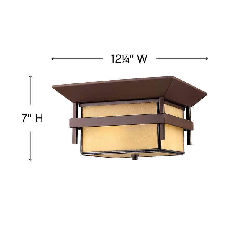 Hinkley Lighting 2 Light 12.25" Width Outdoor Flush Mount Ceiling