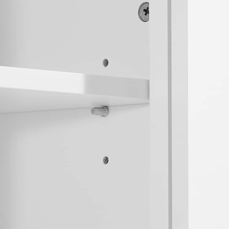 Multi-Functional Storage Cabinet with Adjustable Shelves,3 Drawers,and 3 Enclosed Compartments -Stylish and Versatile Organizer