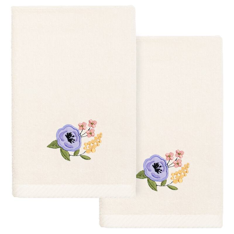 Authentic Hotel and Spa Turkish Cotton Verano 2PC Fingertip Towel Set - Beige