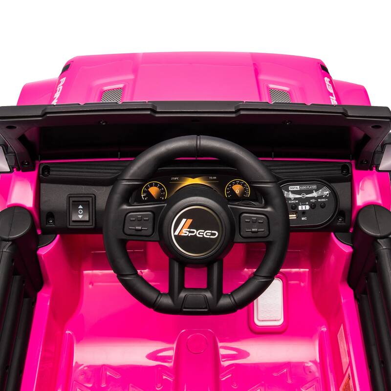 Christmas Gift 12V Ride-On Electric Car for Kids, MP3, LED Lights, Remote Control