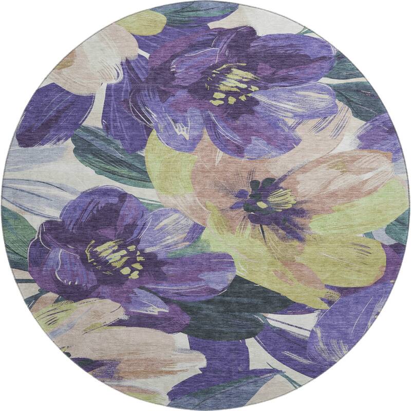 Premium Washable Super Soft Modern Floral Mayfield Rug