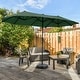 preview thumbnail 30 of 54, 13 ft Patio Umbrella with Base Double-Sided Rectangular Outdoor Deck Umbrella