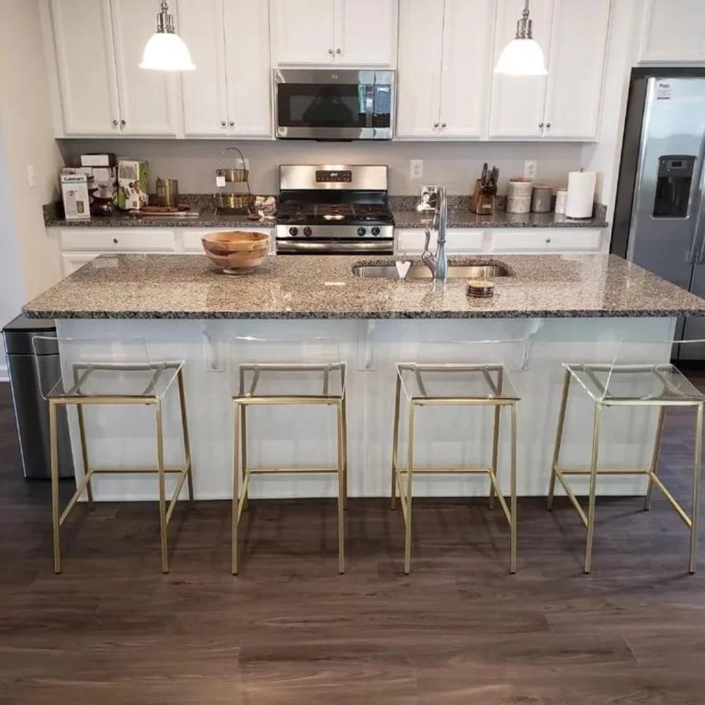 Clear Counter and Bar Stools Bed Bath Beyond