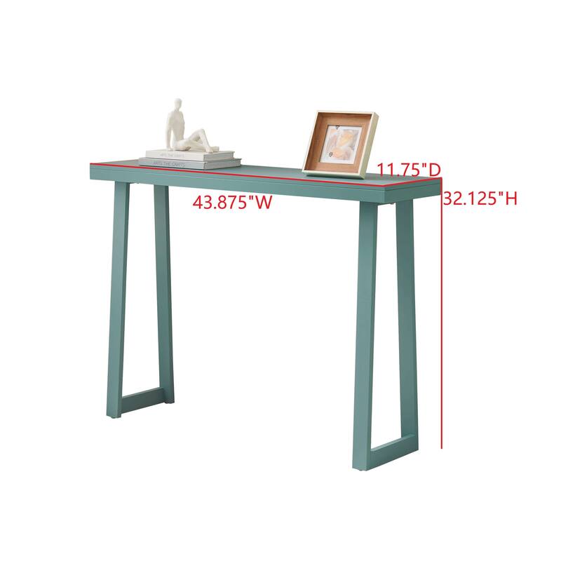 Claude Collection Wood 44" Modern Console Table with Shelf