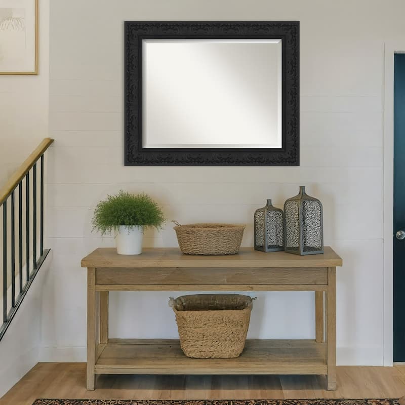 Luxe Beveled Framed Wall Mirror
