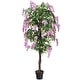 preview thumbnail 1 of 4, 6 Feet Fake Wisteria Tree Artificial Greenery Plants for Home Office 6ft Wisteria Tree