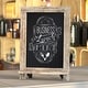 preview thumbnail 92 of 99, Freestanding Tabletop or Wall Mount Magnetic Chalkboard 9.5"W x 1.88"D x 14"H - Weathered Brown