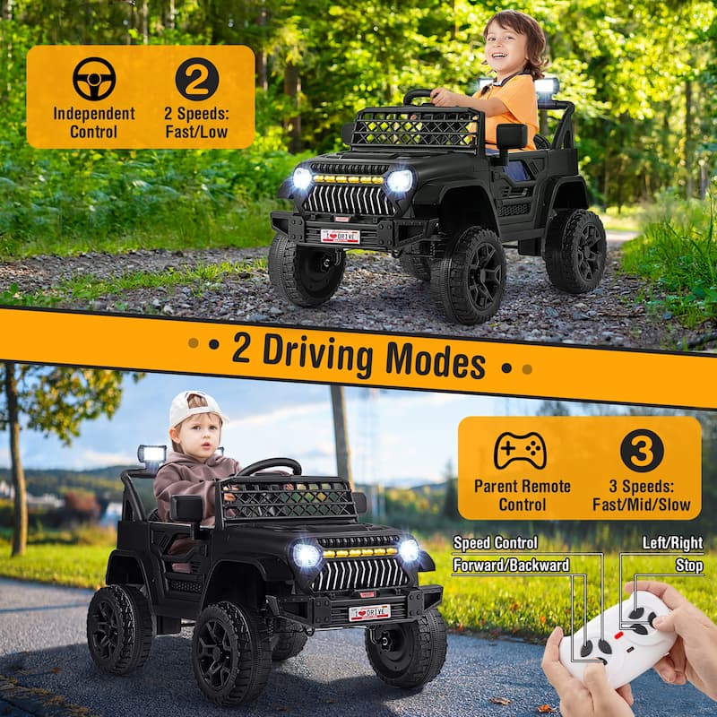 Gymax 12V Kids Ride on Truck Car Battery Powered Toddler Electric - See Details