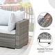 preview thumbnail 40 of 49, HOOOWOOO 11-piece Rattan Wicker Outdoor Furniture Set Swivel Chairs with Fire Pit