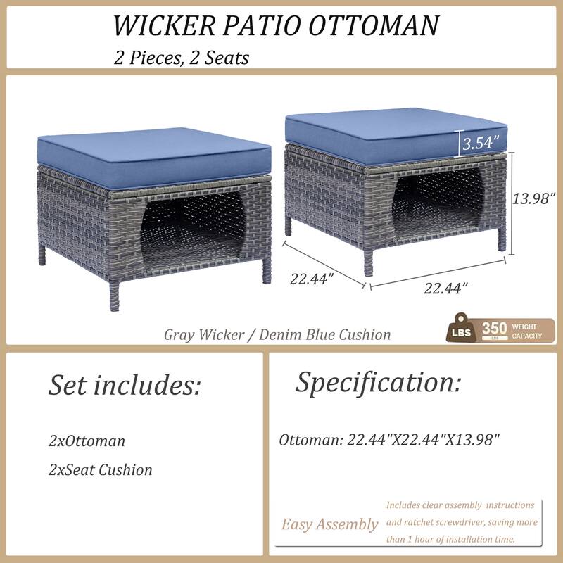 High Back Rattan Wicker Outdoor Patio Conversation Swivel chairs Sets