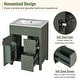 preview thumbnail 11 of 53, GDFStudio - Cielo 24" Bathroom Vanity with Ceramic Sink, 2 Soft Close Drawers, Door & Storage Racks