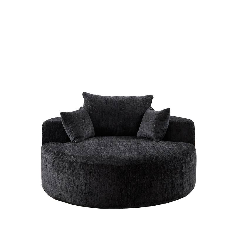 Comfortable Chenille Sponge Sofa for Various Rooms, No Assembly Needed