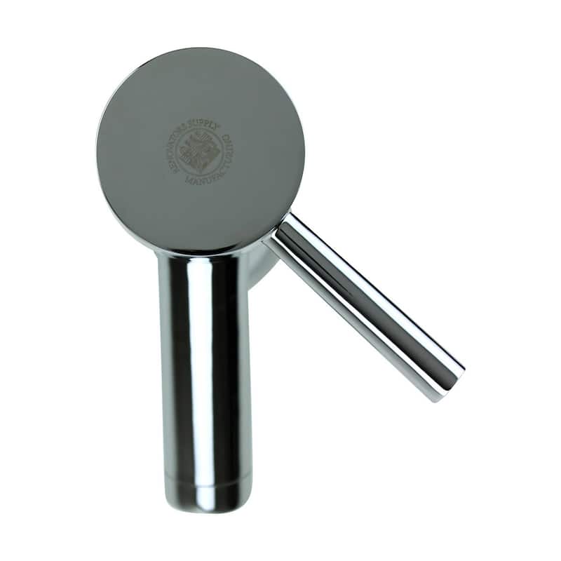 Chrome Plated Solid Brass Bathroom Faucet Single Hole Handle 10" H Renovators Supply