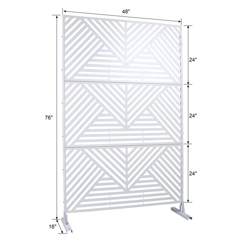 Outdoor & Indoor Freestanding Decorative Privacy Screen Privacy Screen