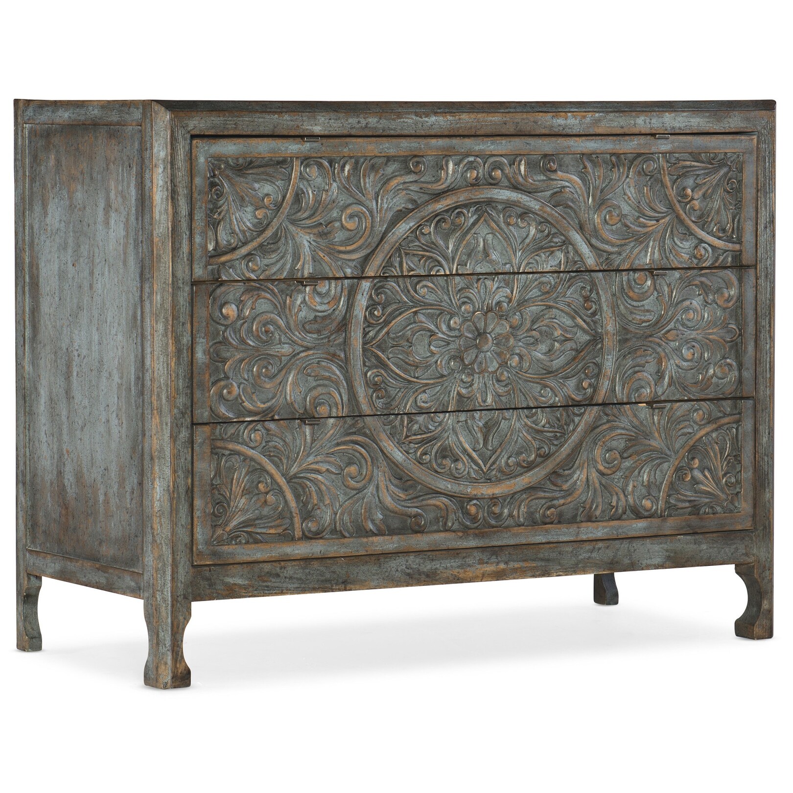 Hooker Furniture 6960-50007 Lockhart 44" Wide Rustic American Carved