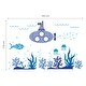 preview thumbnail 9 of 8, Walplus Kids Ocean World with Frames Wall Sticker Nursery Decor Decal