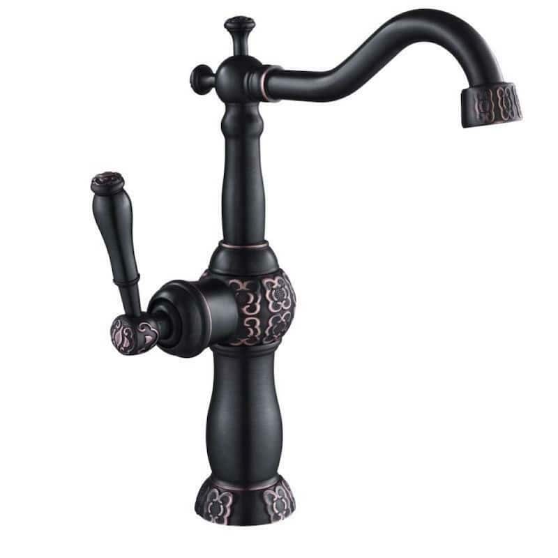 14" Round Natural Copper Vessel Sink, 13" Faucet & Daisy Drain Included - 14" x 14" x 5.5"