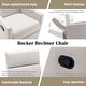 preview thumbnail 28 of 27, Modern Upholstered Rocker Nursery Chair Plush Seating Glider Swivel Recliner Chair,