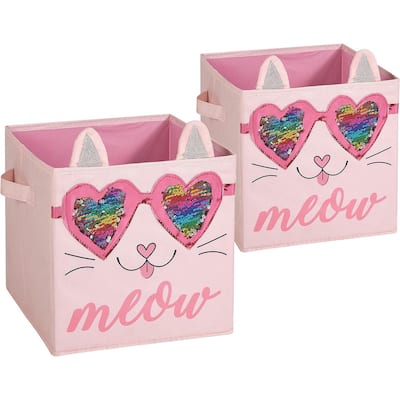 Heritage Kids Kitty Light Up Set of 2 Storage Cubes