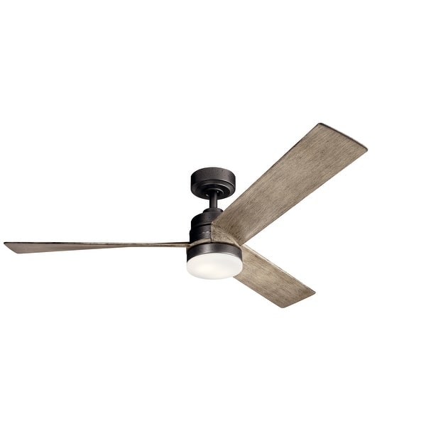 slide 1 of 10, Spyn 52-inch LED Ceiling Fan (3-finish options)