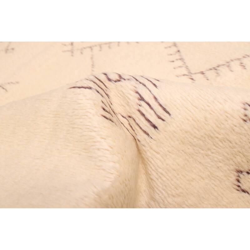 ECARPETGALLERY Hand-knotted Pak Finest Marrakesh Cream Wool Rug - 5'9 x 7'9