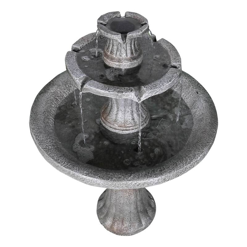 41.7" H Outdoor Water Fountain Decor Dark Castle Designed