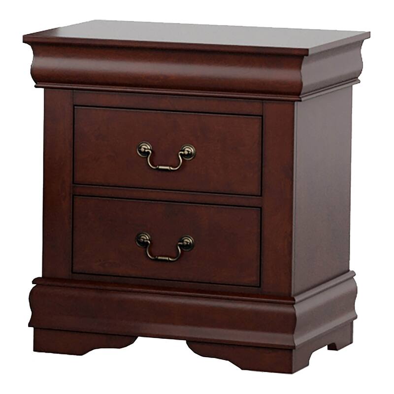 Furniture of America Mayday Traditional Kids Solid Wood 3-Piece Bed and 2 Nightstand Bedroom Set